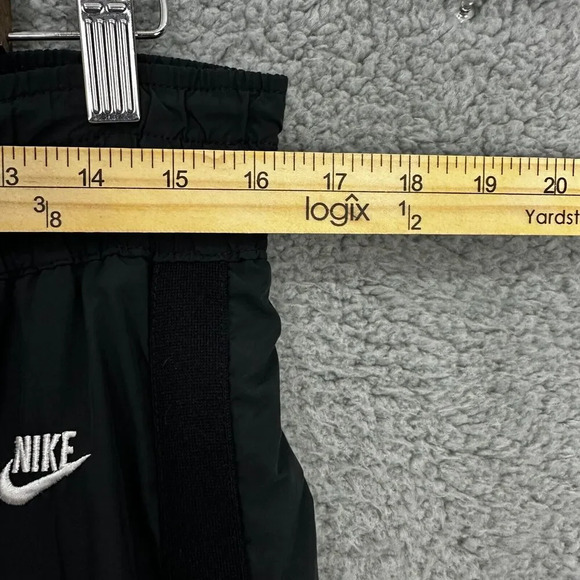 Nike Sportswear Track Pants‎ Mens Small Black Spell Out Logo Swoosh Vtg 90s - Picture 3 of 7